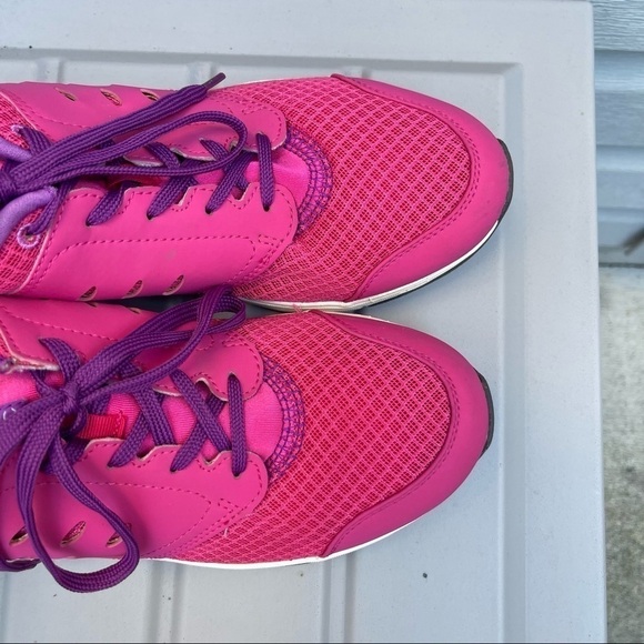 Vionic Benture Sneakers Fuchsia Pink Lace Up Comfort Shoes Mesh Leather Size 11 - Picture 8 of 13